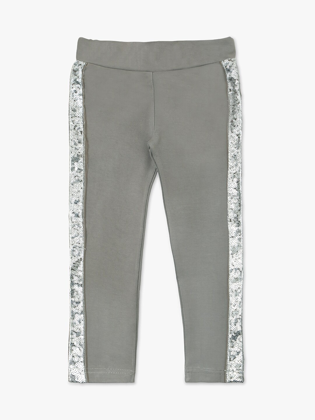

YK Girls Side Sequence Jeggings, Grey