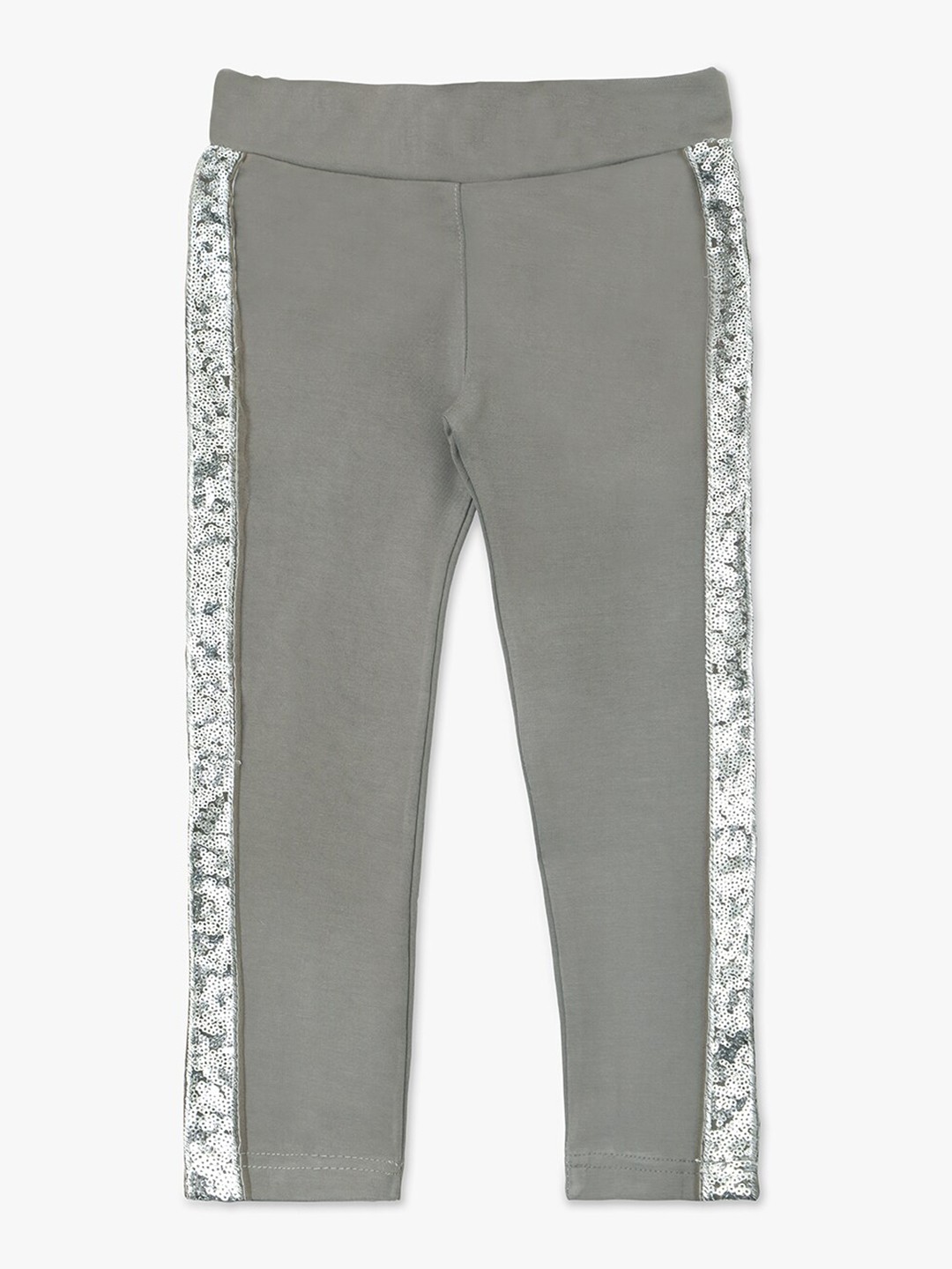

YK Girls Side Sequence Jeggings, Grey
