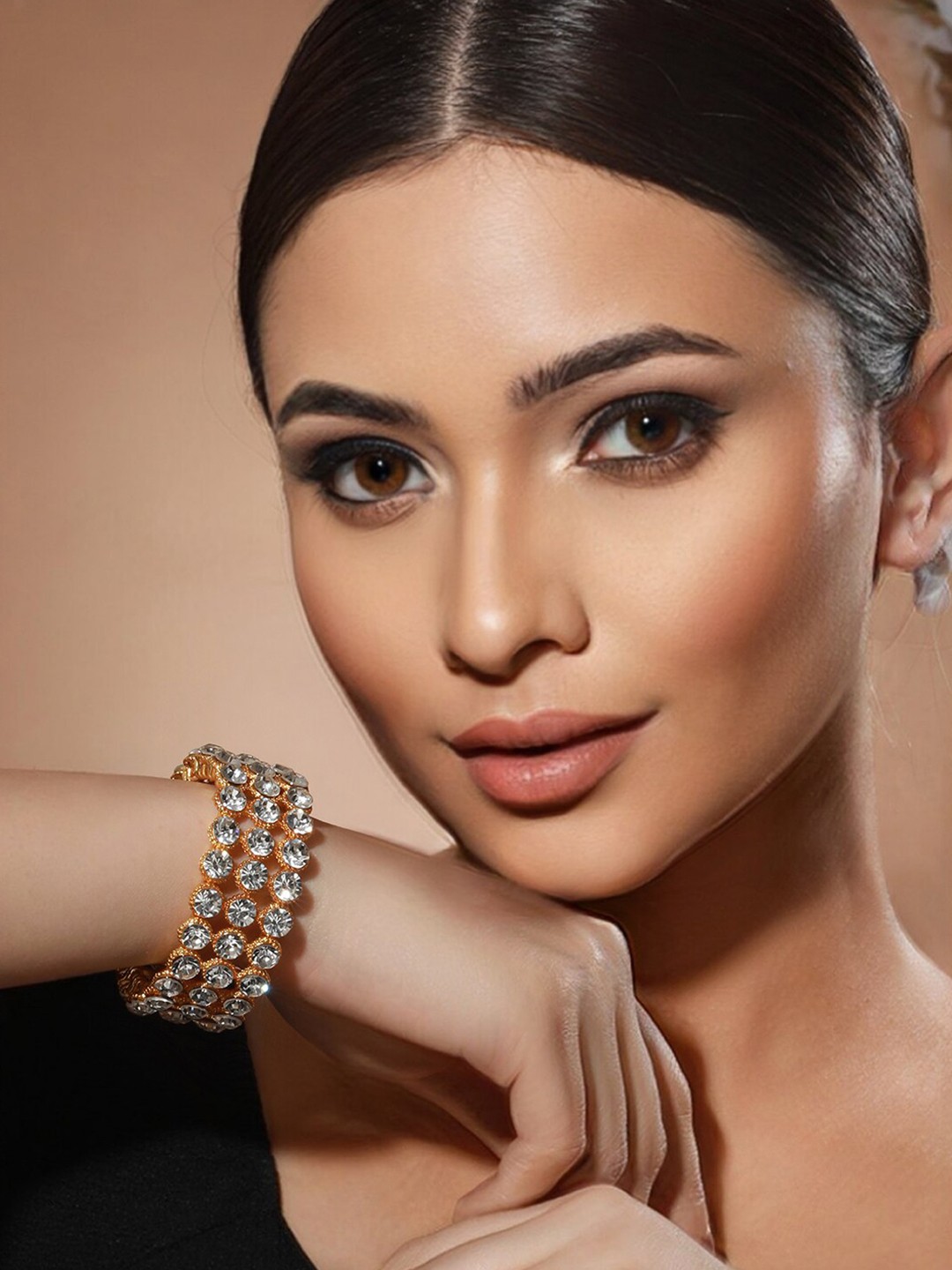 

Priyaasi Gold-Plated Bangle-Style Bracelet
