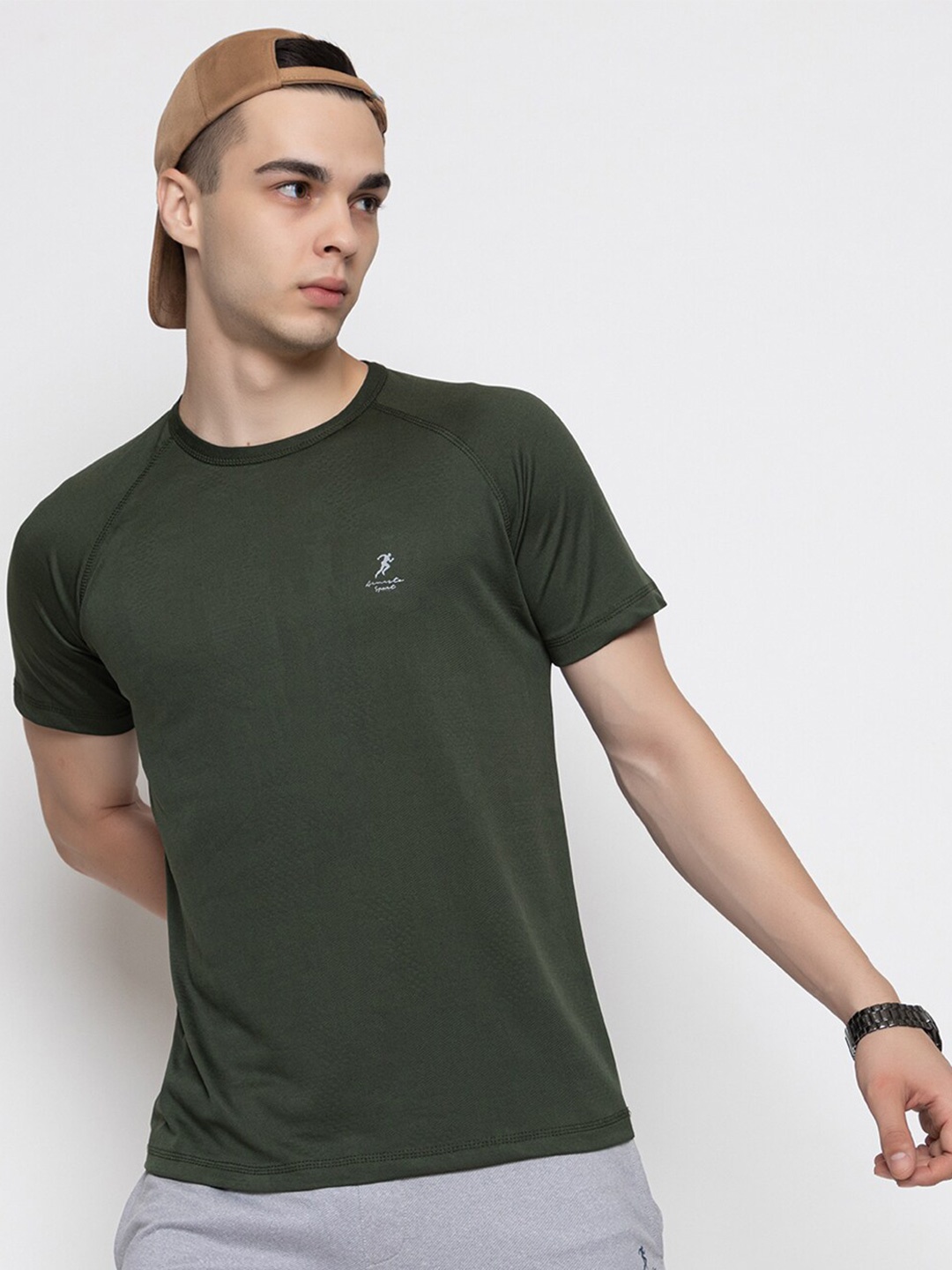 

ARMISTO Dry-Fit Knitted Sports T-shirt, Olive