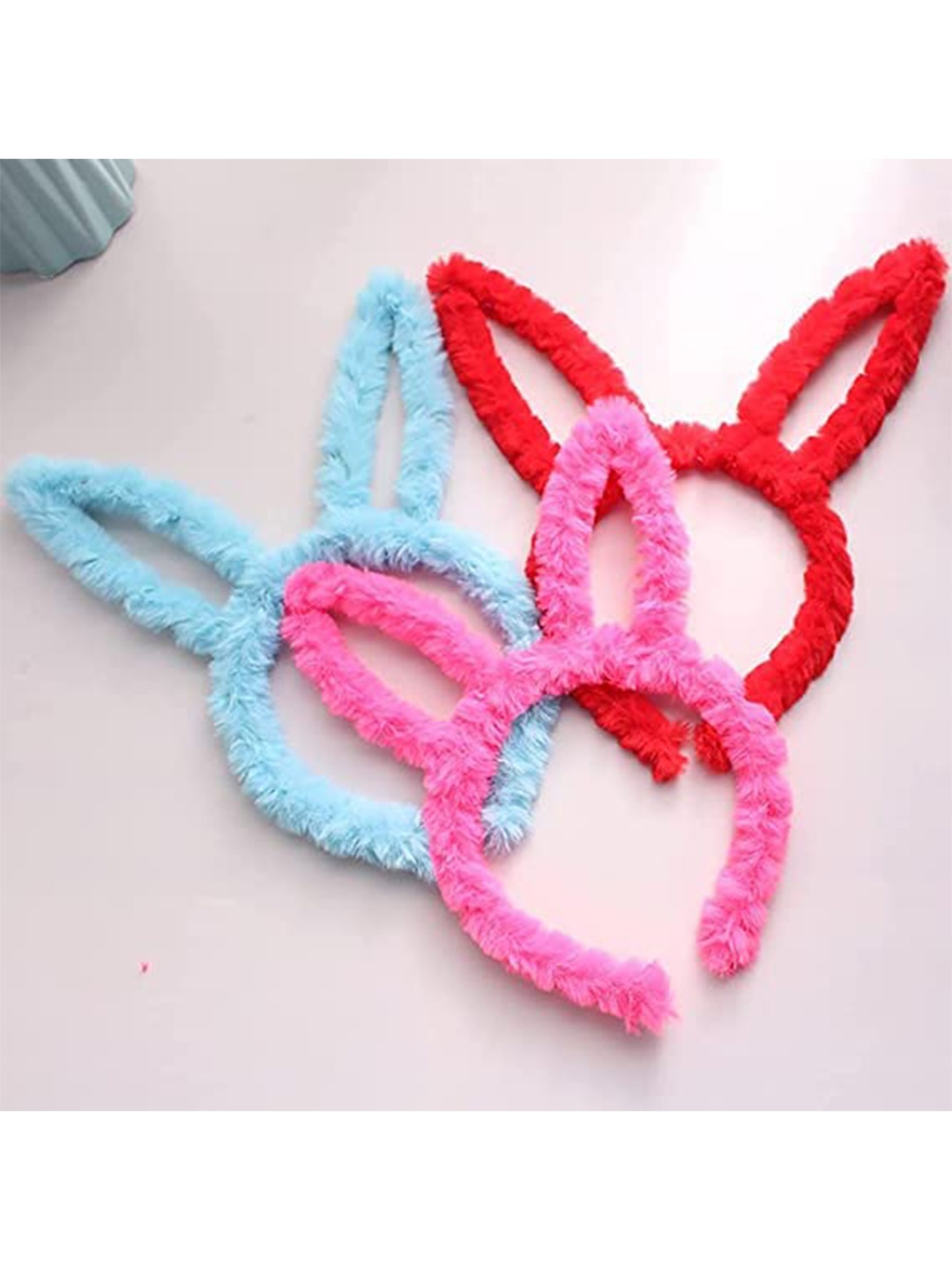 

LYTIX Girls Set of 6 Fur Hair Accessory Set, Pink