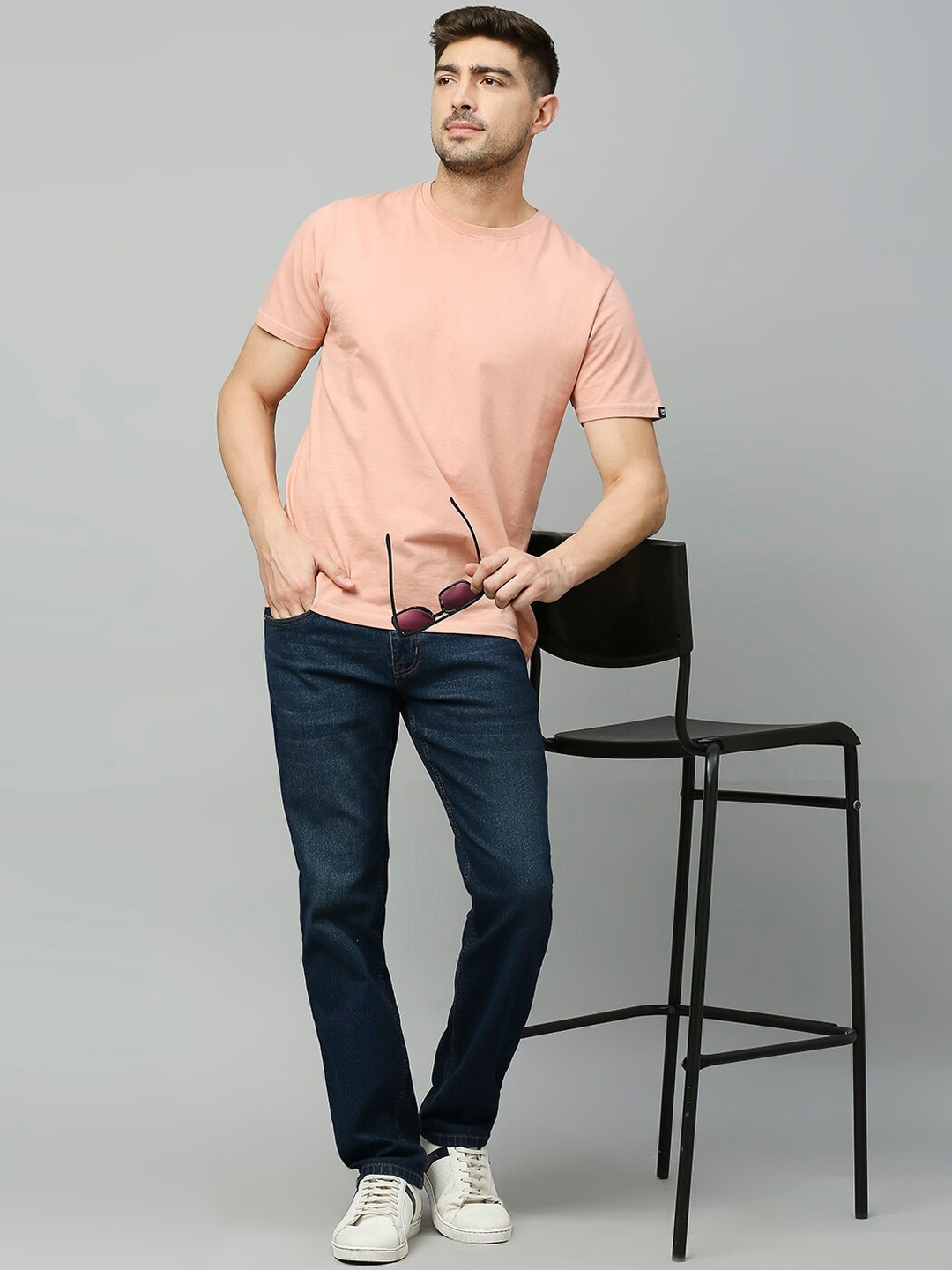 

HERE&NOW Men Blue Smart Mid Rise Stretchable Jeans