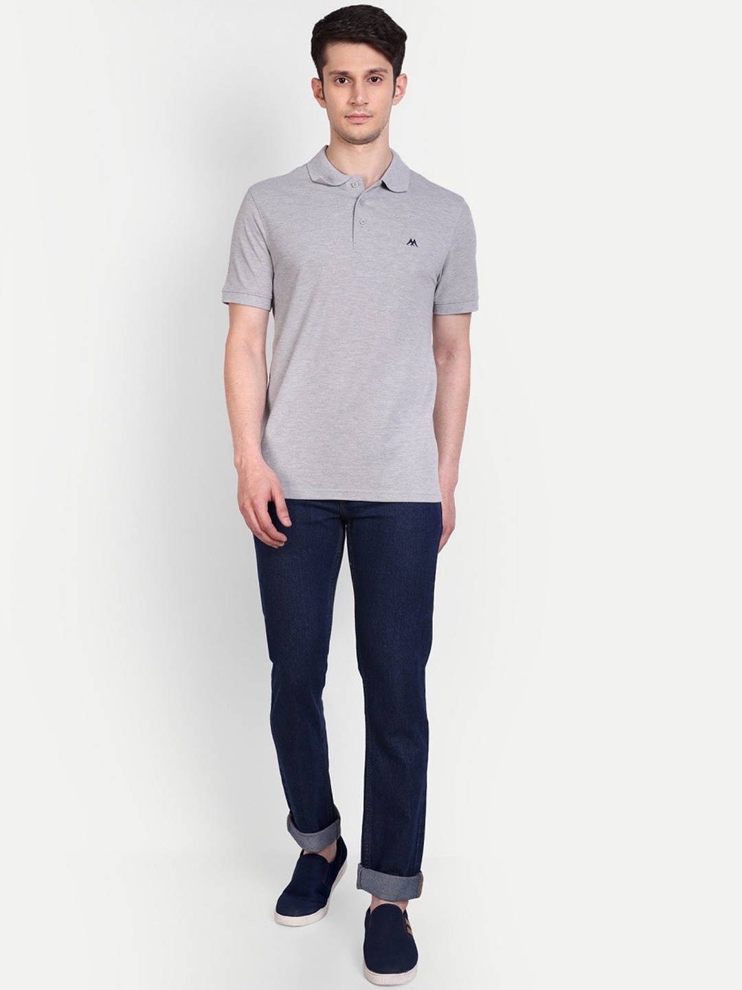 

Mast & Harbour Men Blue Mid-Rise Micheal Slim Fit Clean Look Stretchable Jeans, Navy blue