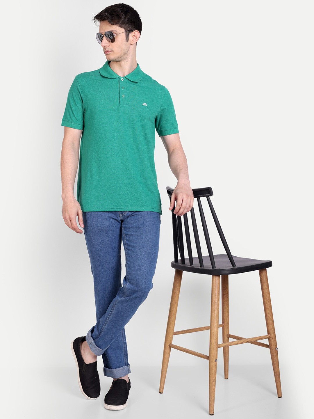

Mast & Harbour Men Blue Micheal Slim Fit Mid-Rise Clean Look Stretchable Jeans