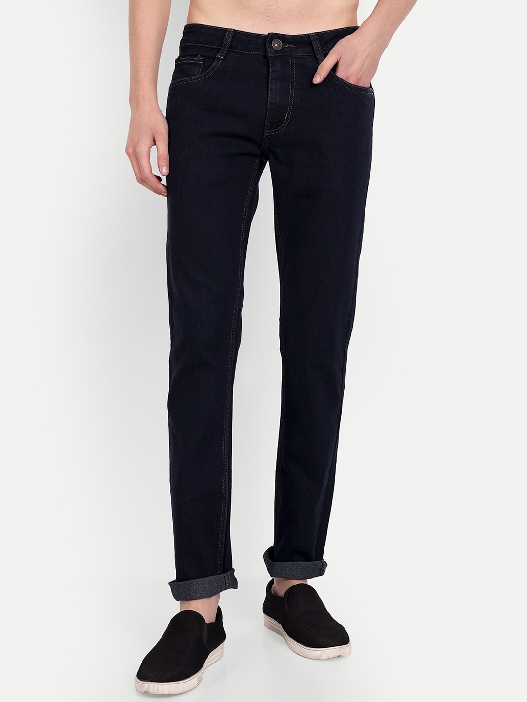

Mast & Harbour Men Navy Blue Micheal Slim Fit Stretchable Jeans