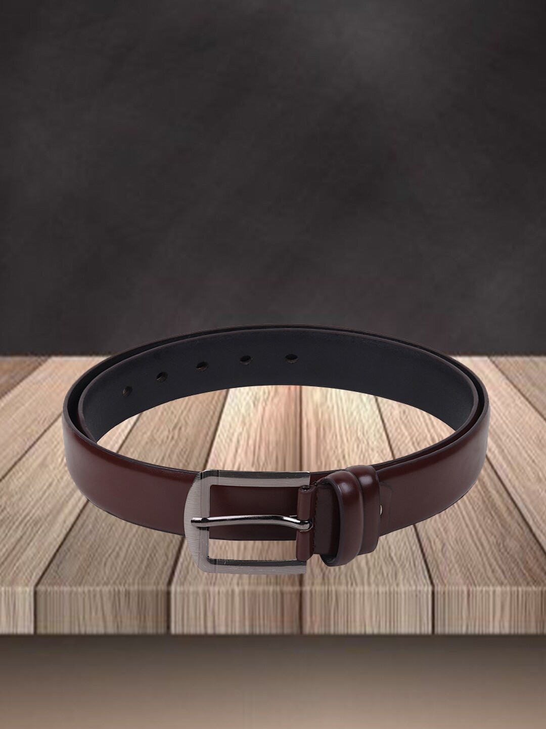 

Swiss Design Men Leather Formal Belt, Brown