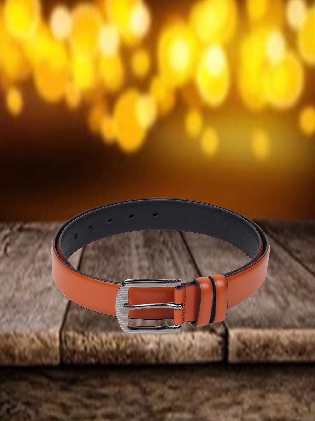 

Swiss Design Men Leather Formal Belt, Brown
