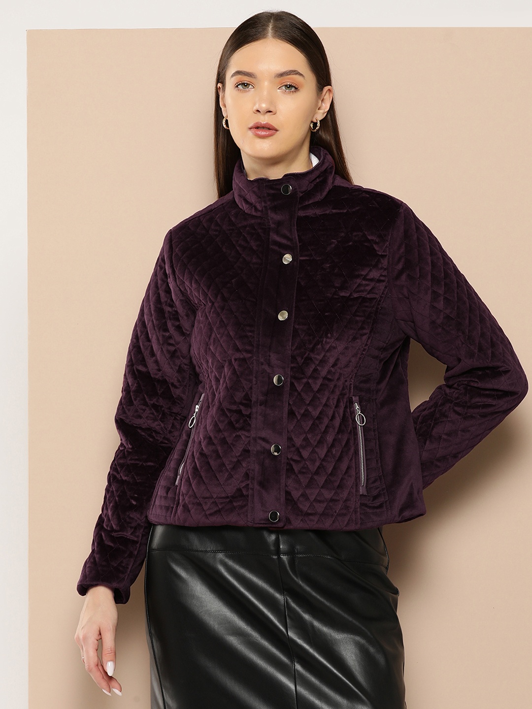 

Chemistry Quilted Jacket, Burgundy