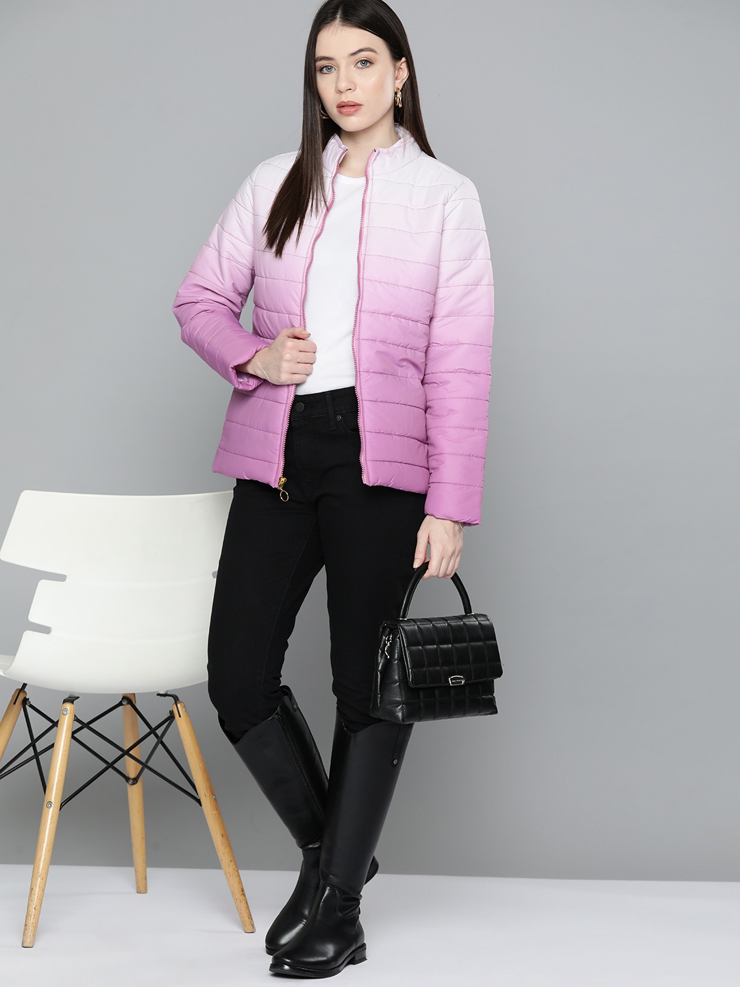 

Chemistry Ombre Puffer Jacket, Off white