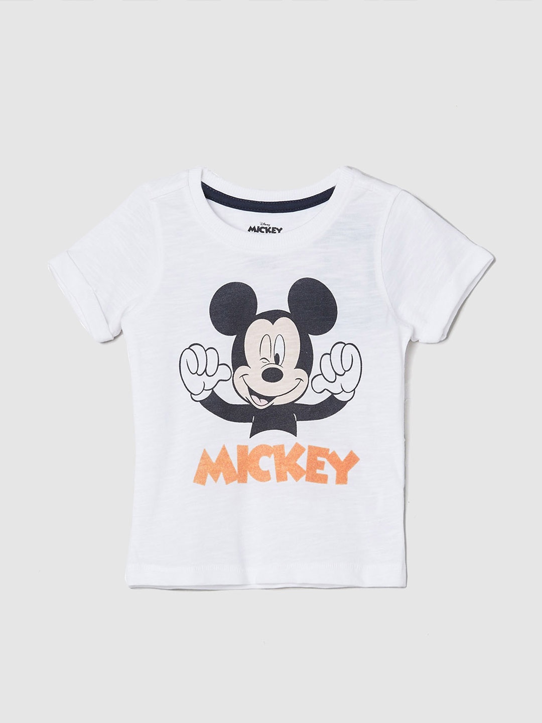 

max Infants Boys Girls Graphic Printed Casual T-shirt, White