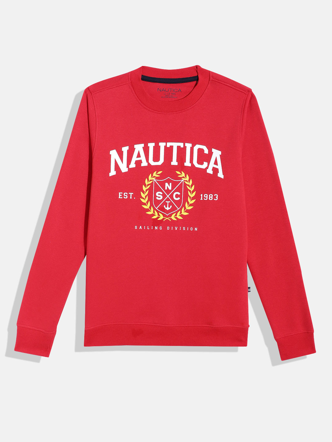 

Nautica Boys Brand Logo Print Sweatshirt, Red