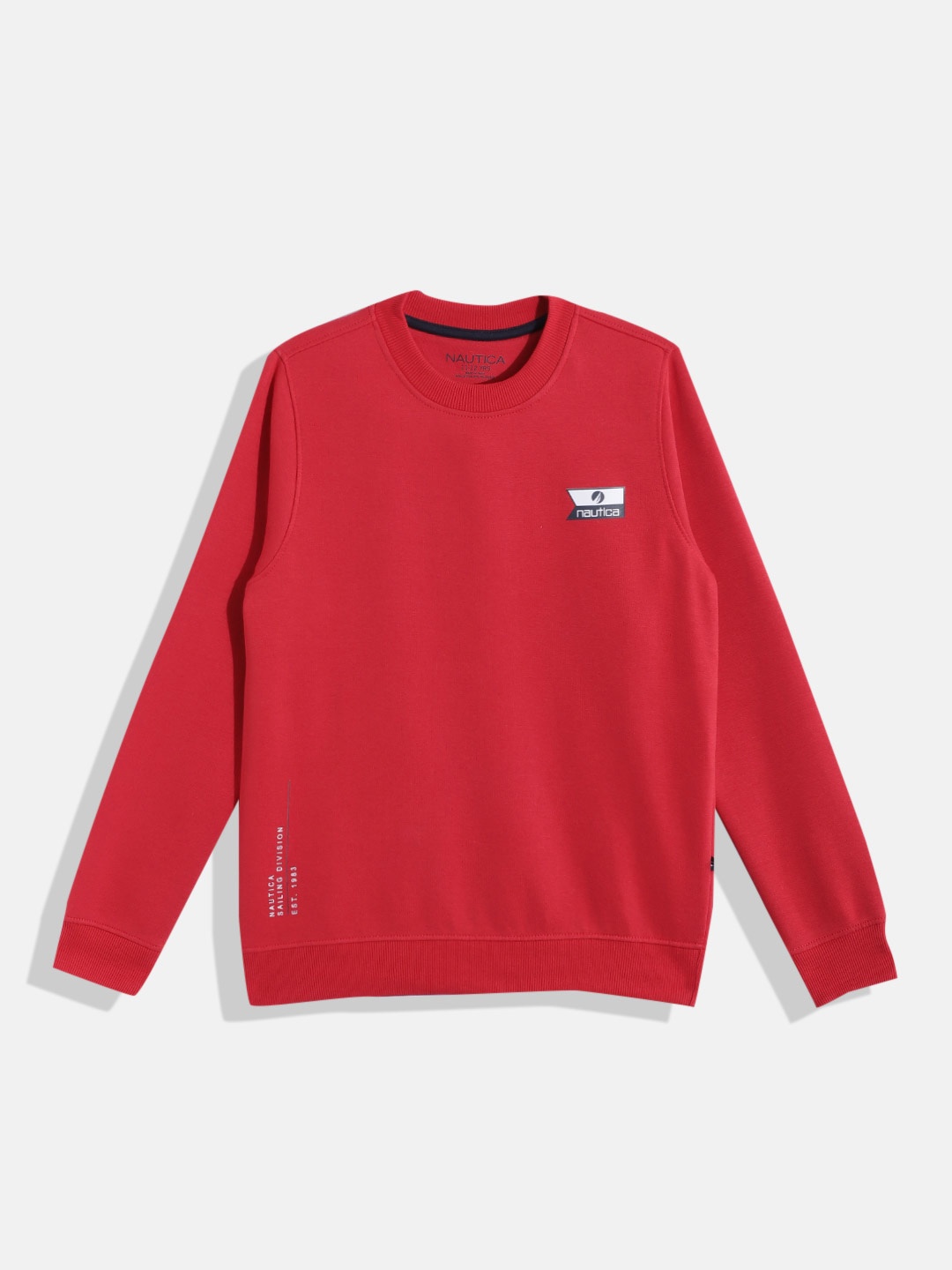 

Nautica Boys Round Neck Printed Detail Sweatshirt, Red