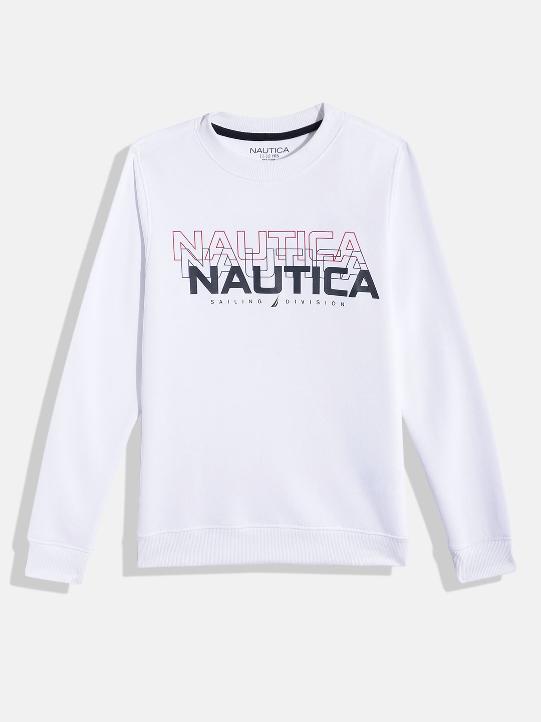 

Nautica Boys Brand Logo Print Sweatshirt, White