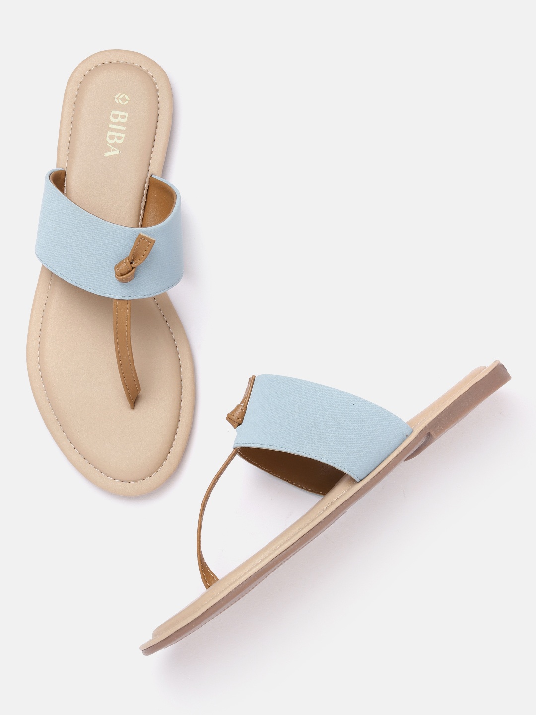 

Biba Women T-Strap Flats, Blue