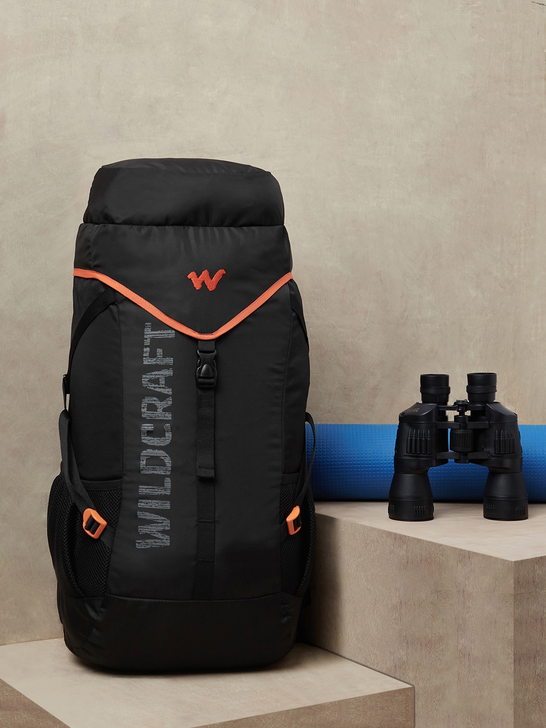 

Wildcraft Unisex Brand Logo Printed Rucksack, Black