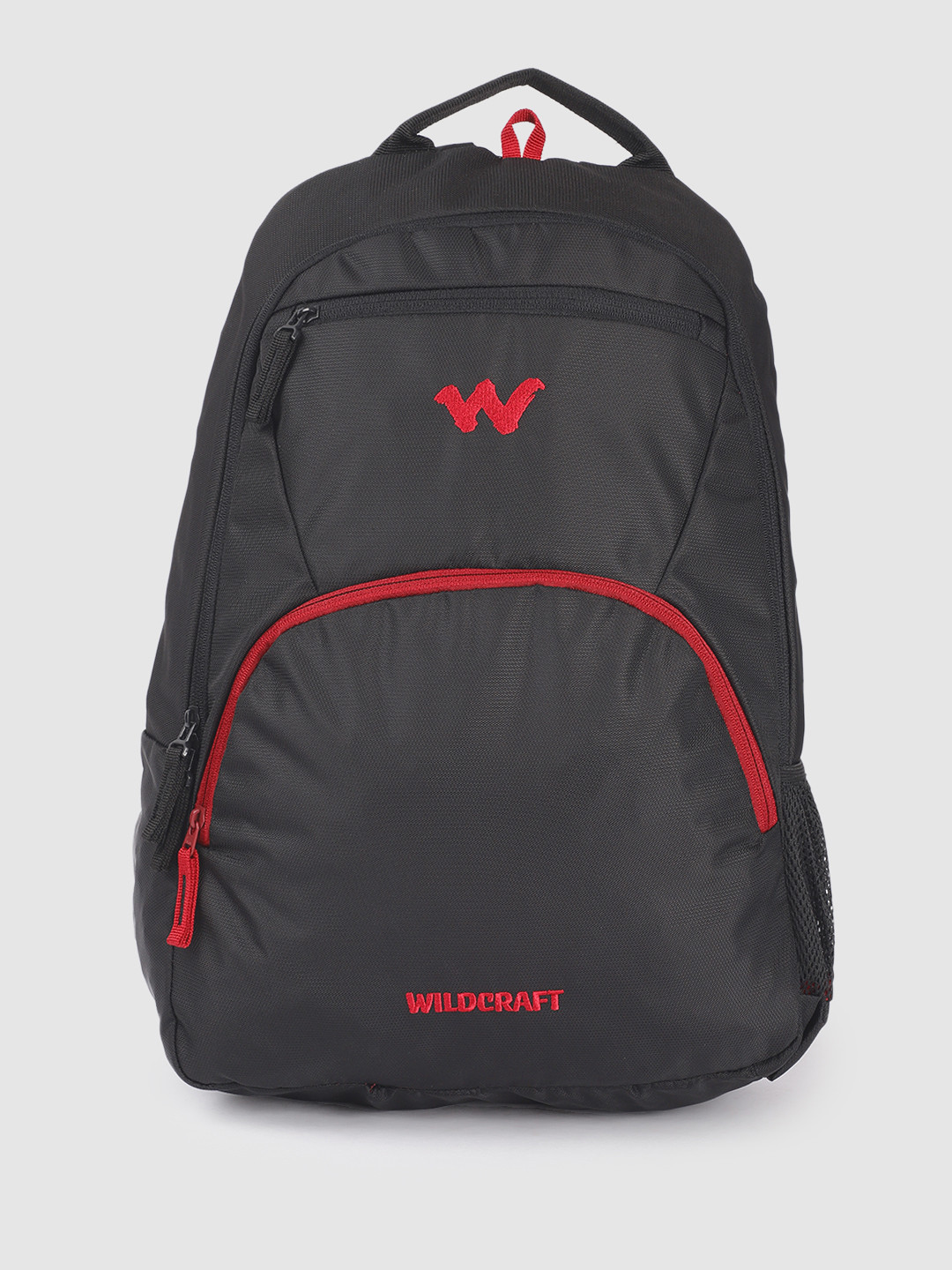 

Wildcraft Unisex Brand Logo Minimal Embroidered Backpack, Black