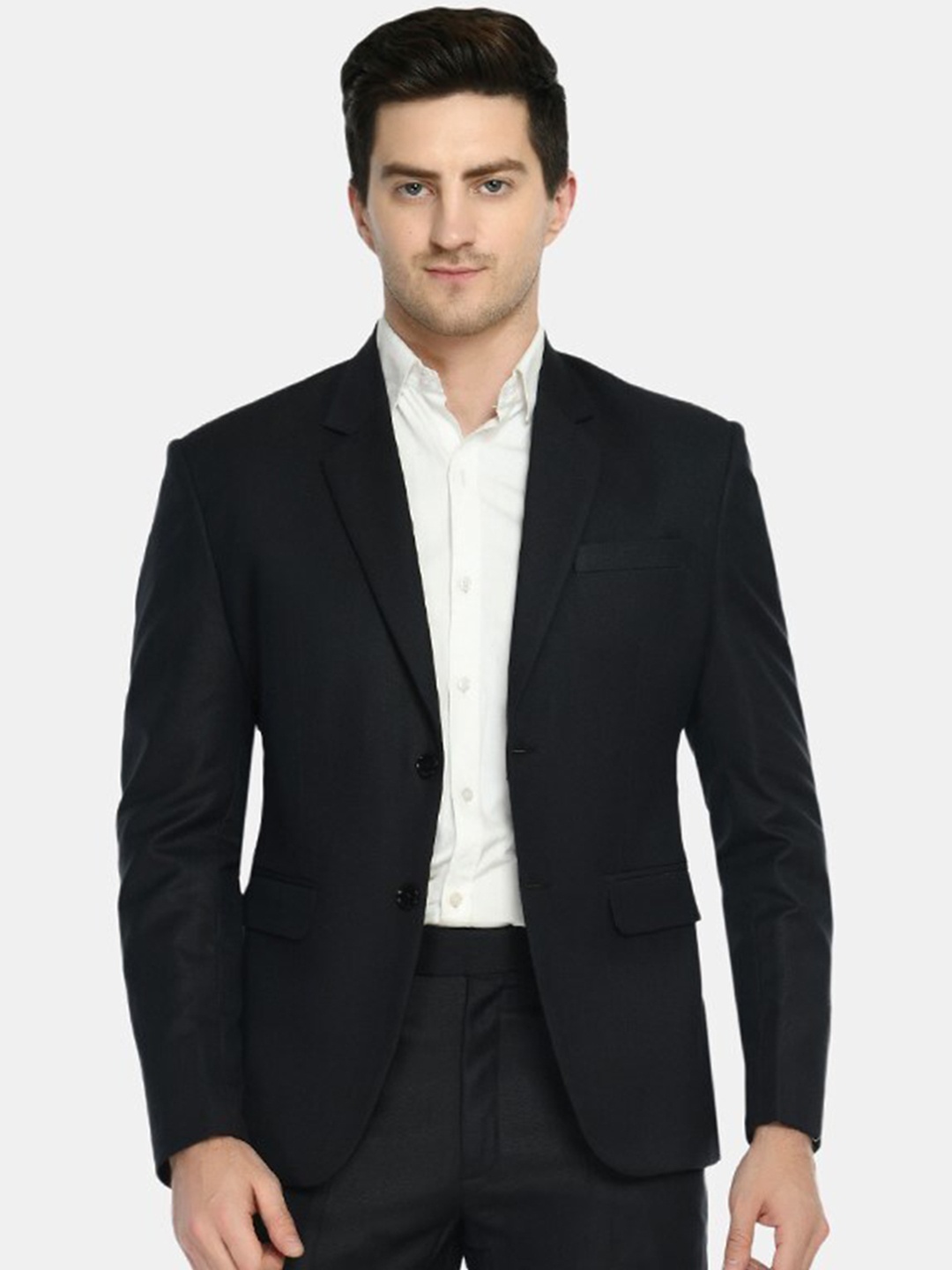 

TrulyFeb Slim-Fit Single-Breasted Blazers, Black