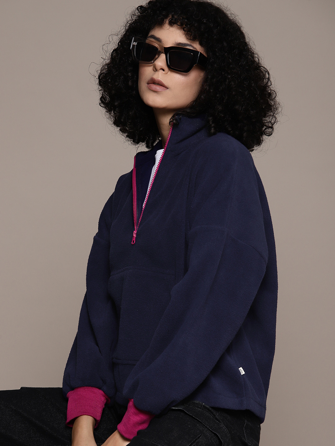 

The Roadster Lifestyle Co. Fleece Sweatshirt, Navy blue