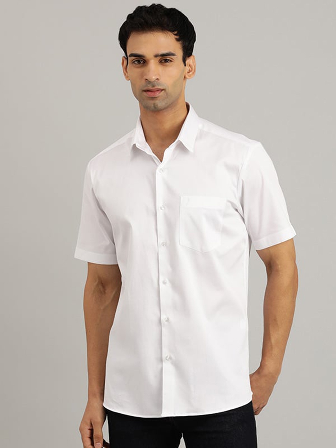 

Indian Terrain Chiseled Slim Fit Pure Cotton Casual Shirt, White