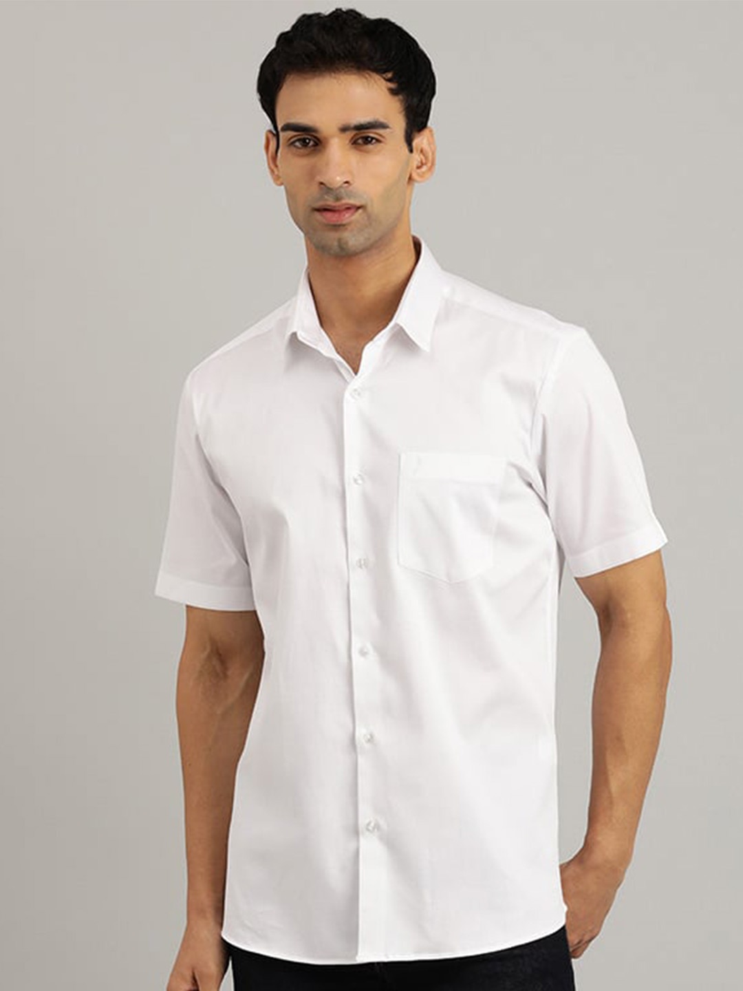 

Indian Terrain Chiseled Slim Fit Cotton Casual Shirt, White