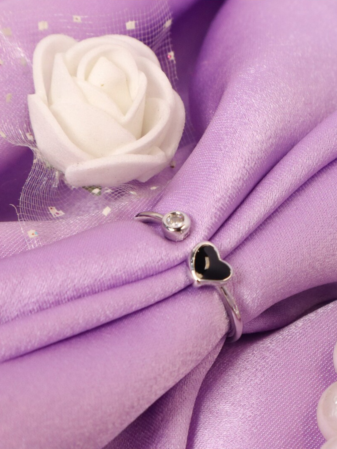 

SALTY Anti-Tarnish Love Finger Ring, Silver