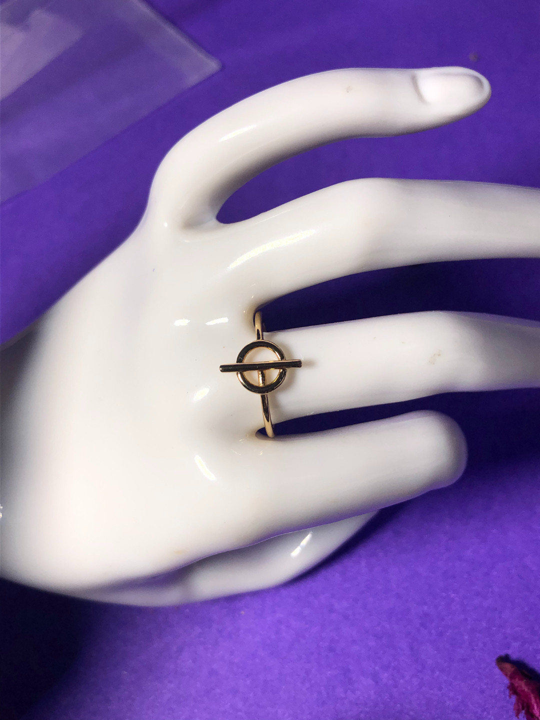 

SALTY Anti-Tarnish Toggle Clasp Ring, Gold