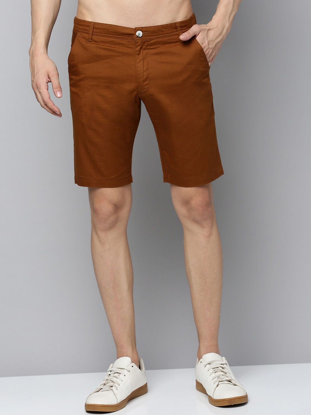 

Urban Dog Men Mid Rise Pure Cotton Shorts, Copper