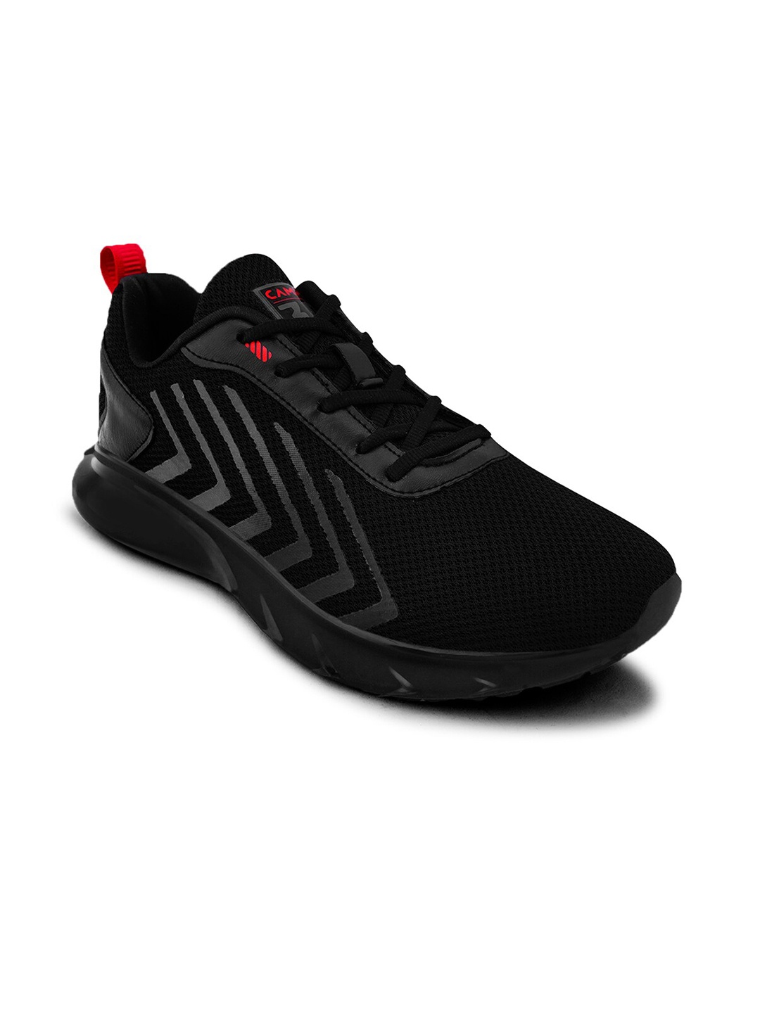 

Campus Men Mesh Running Shoes, Black