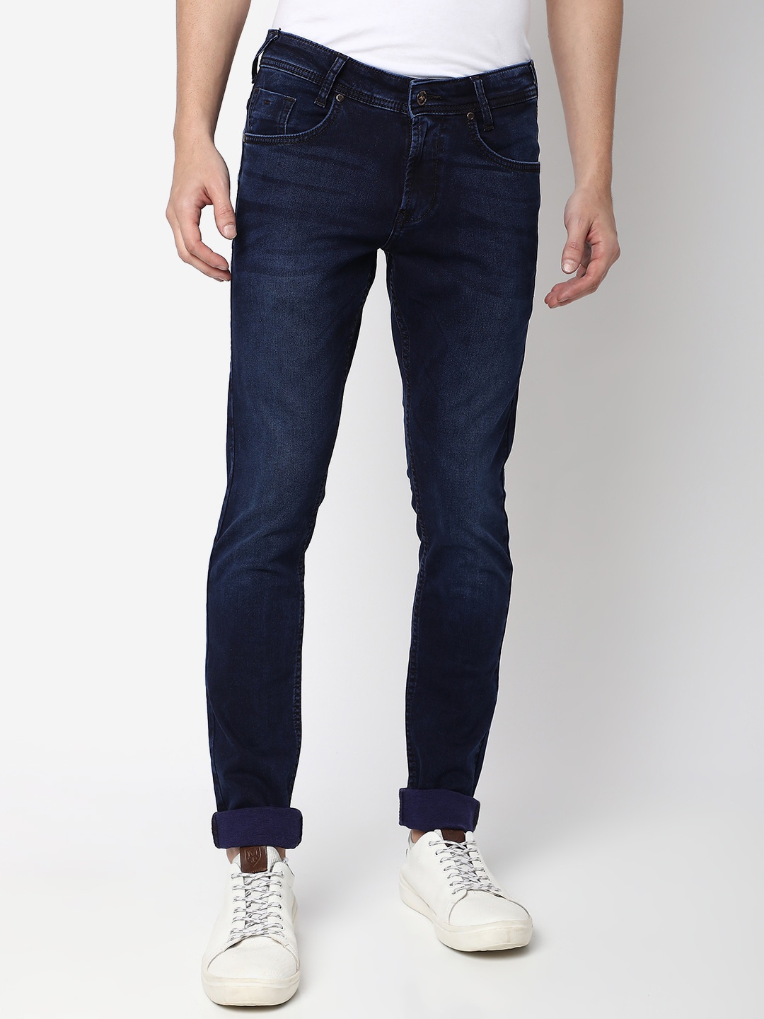 

Mufti Men Skinny Fit Light Fade Clean Look Stretchable Jeans, Blue