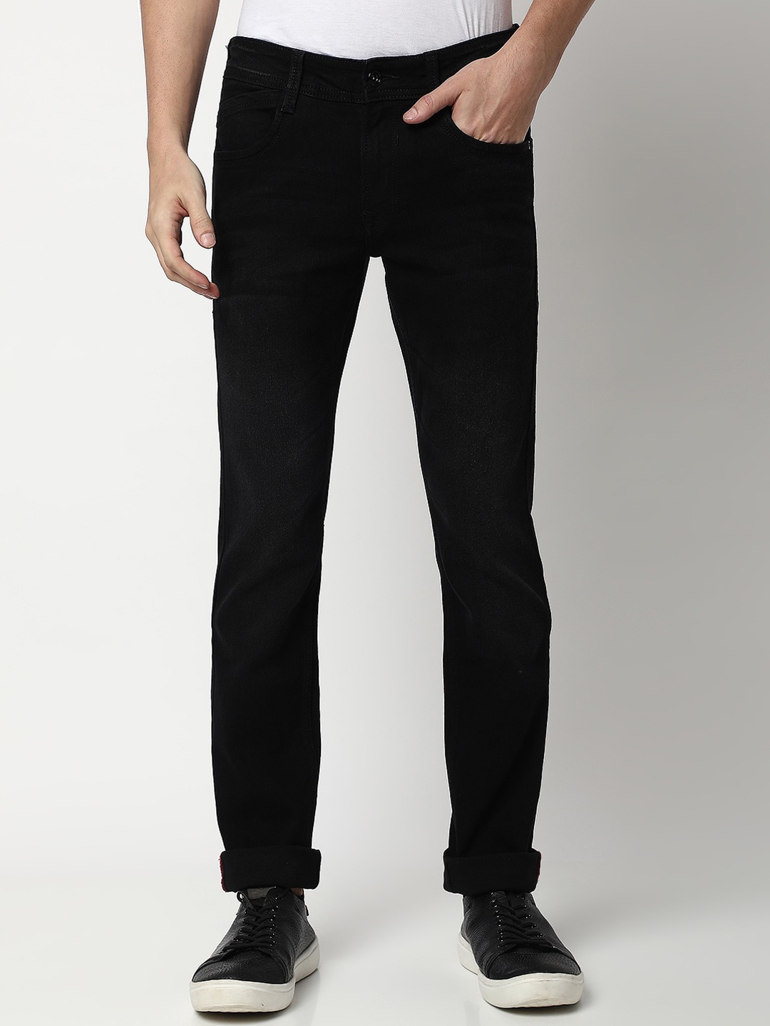 

Mufti Men Slim Fit Stretchable Jeans, Black