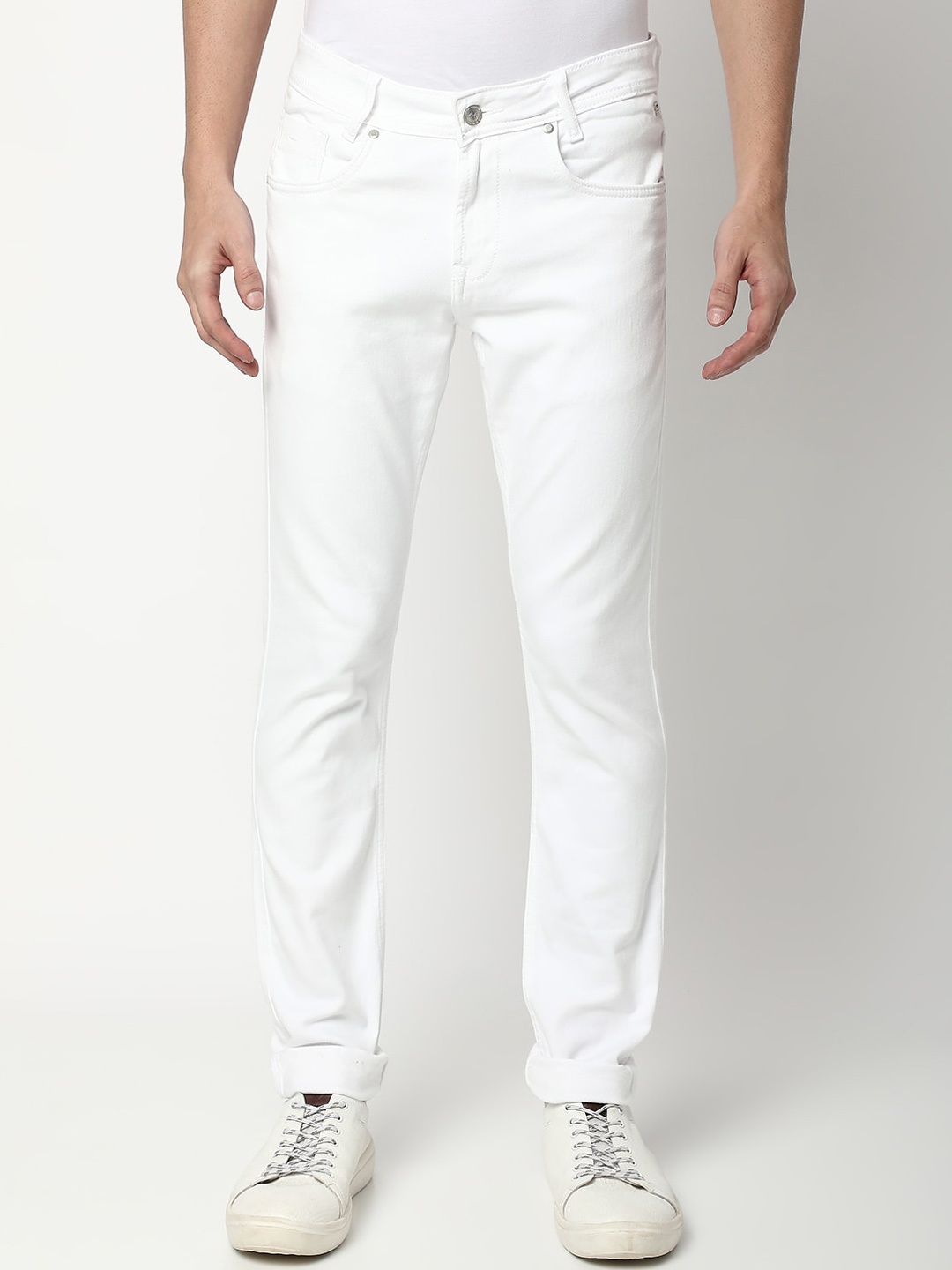 

Mufti Men Skinny Fit Stretchable Jeans, White