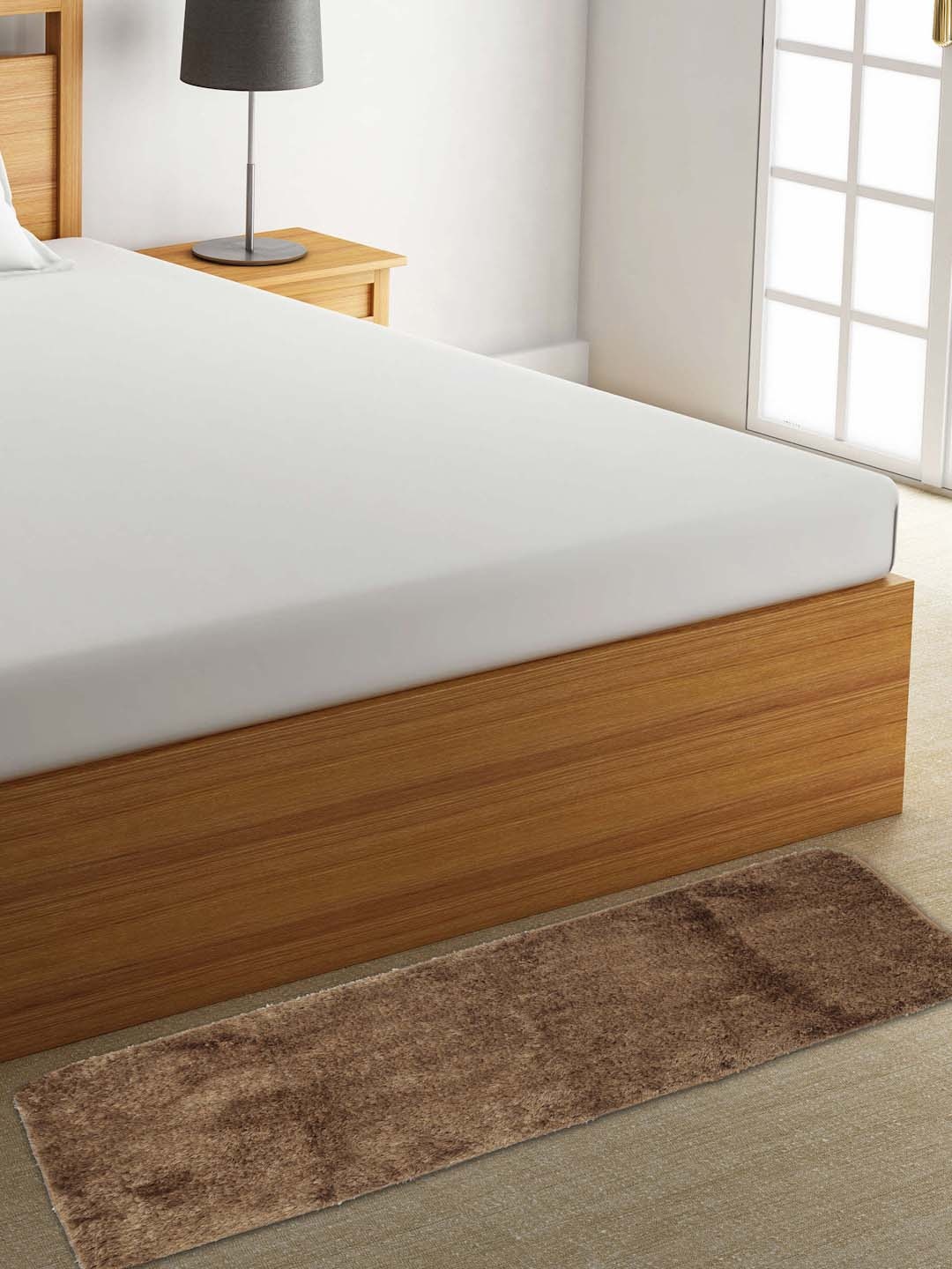 

FABINALIV Brown Rectangular Bedside Runner