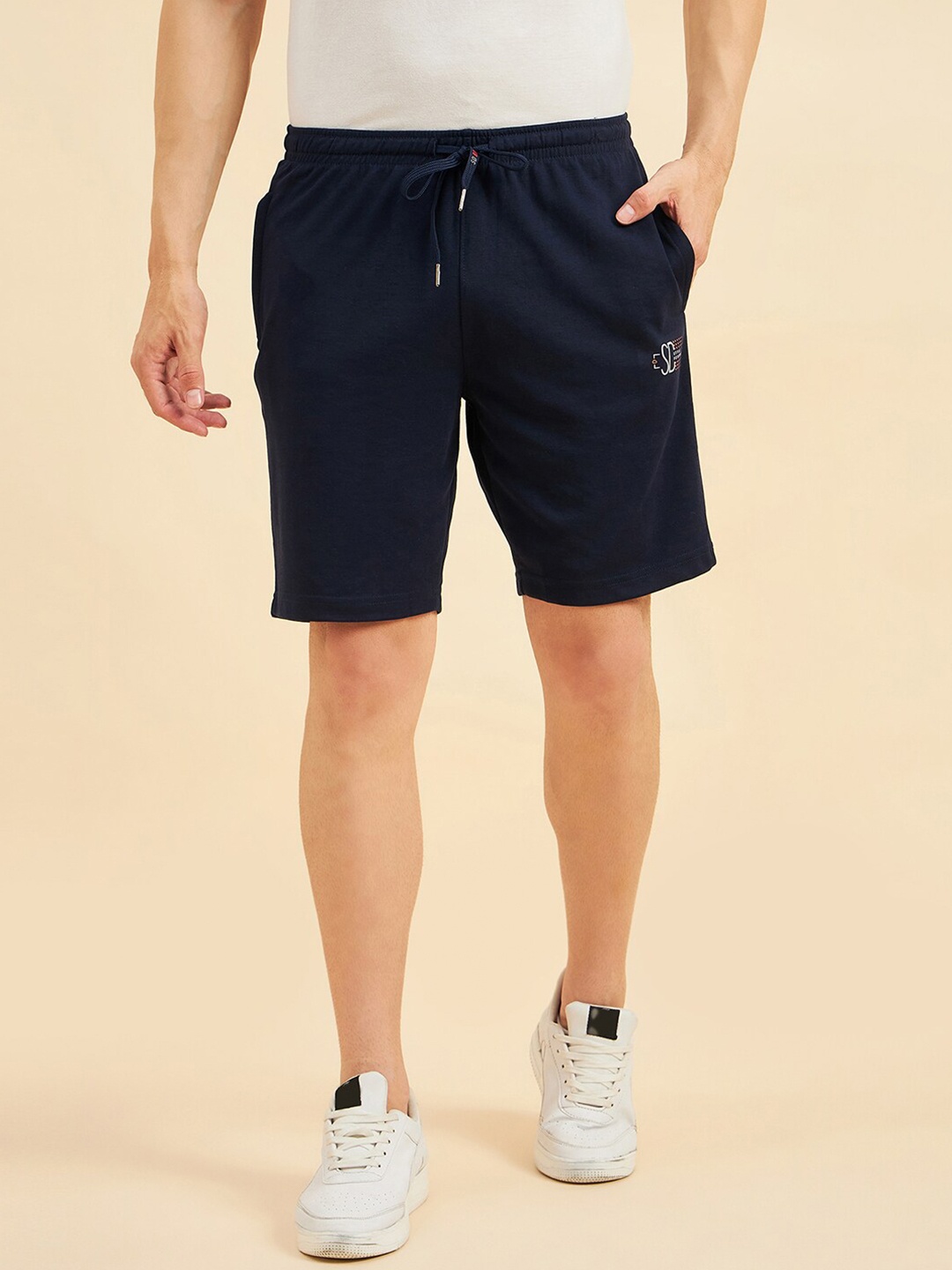 

Sweet Dreams Men Navy Blue Regular Fit Sports Shorts