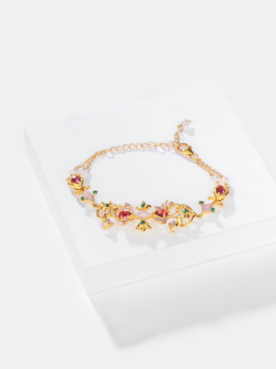 

SHAYA Women 925 Sterling Silver Gold-Plated Armlet Bracelet
