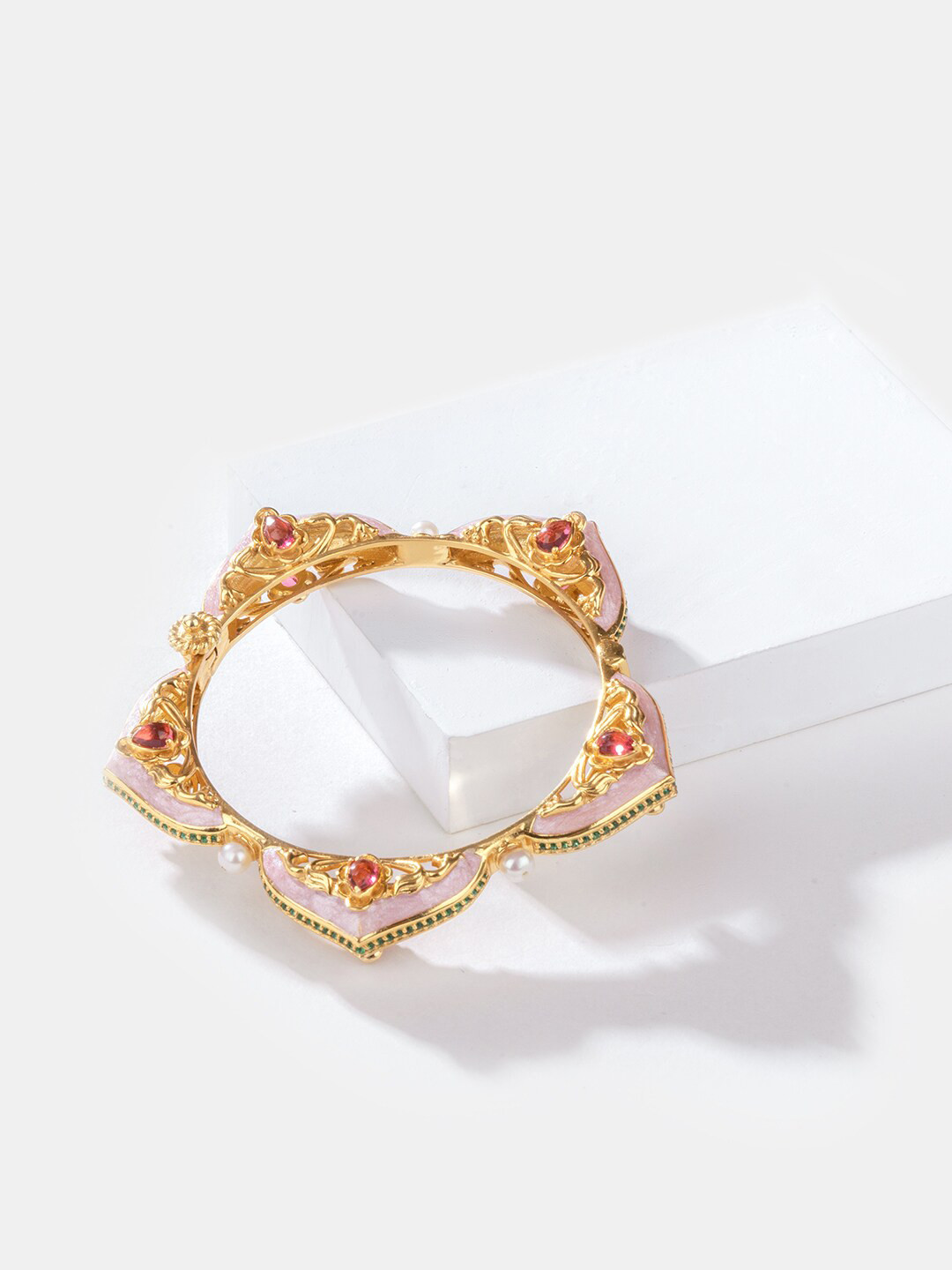 

SHAYA 925 Sterling Silver Gold-Plated Bangle-Style Bracelet