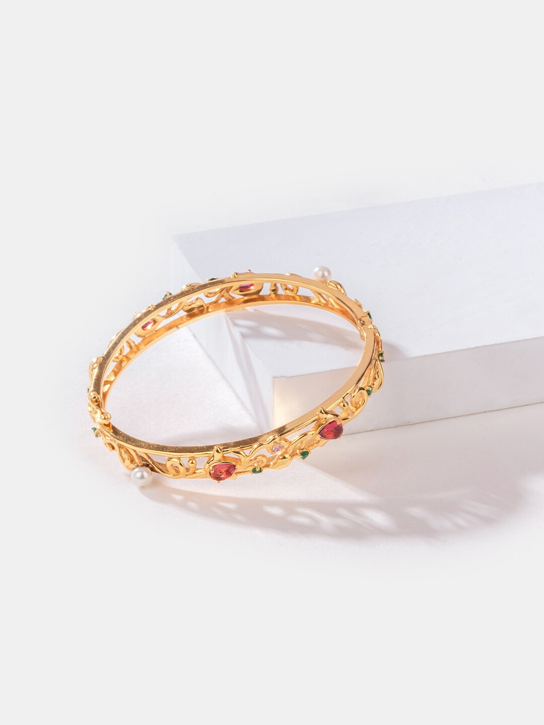

SHAYA 925 Sterling Silver Gold-Plated Bangle-Style Bracelet