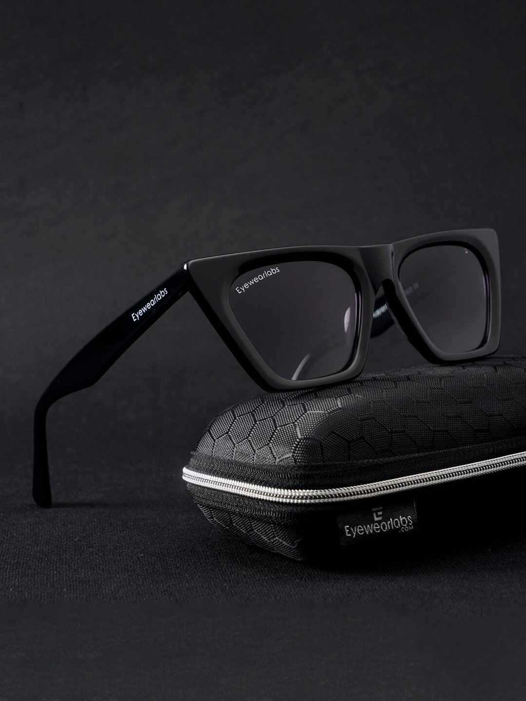 

Eyewearlabs Women Lens & Square Sunglasses With Polarised Lens CKhloeBKSC1EL1173, Black