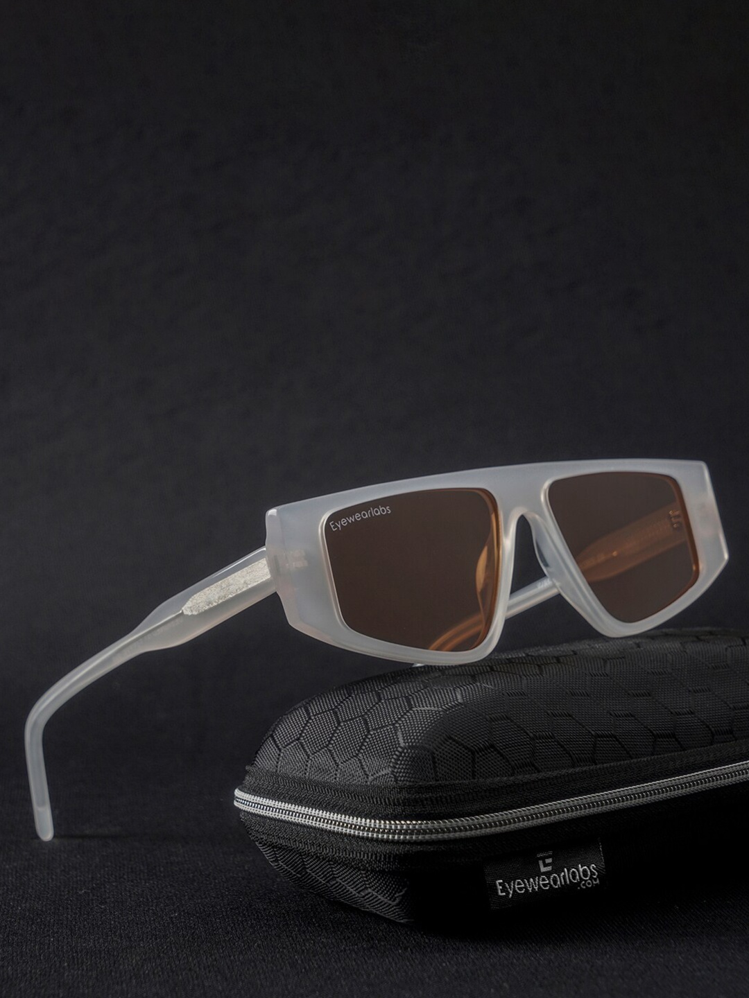 

Eyewearlabs Women Oversized Sunglasses With Polarised Lens CLisaFWHSC2EL1181, White
