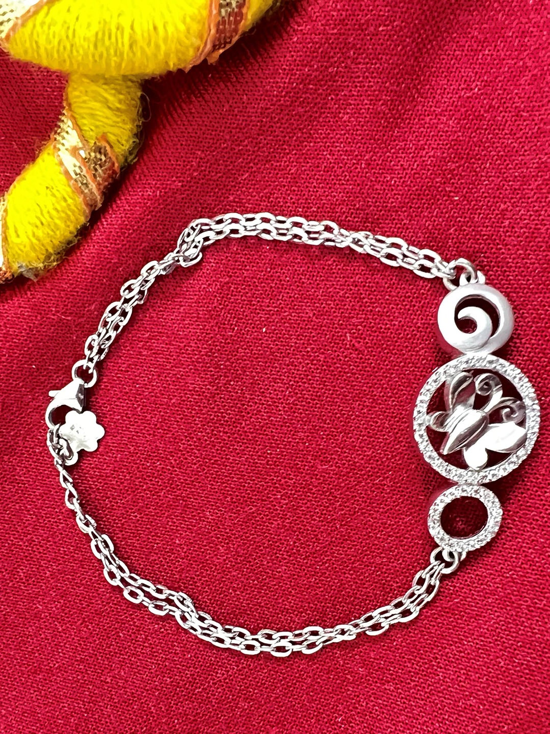 

Arte Jewels Silver-Plated Link Bracelet