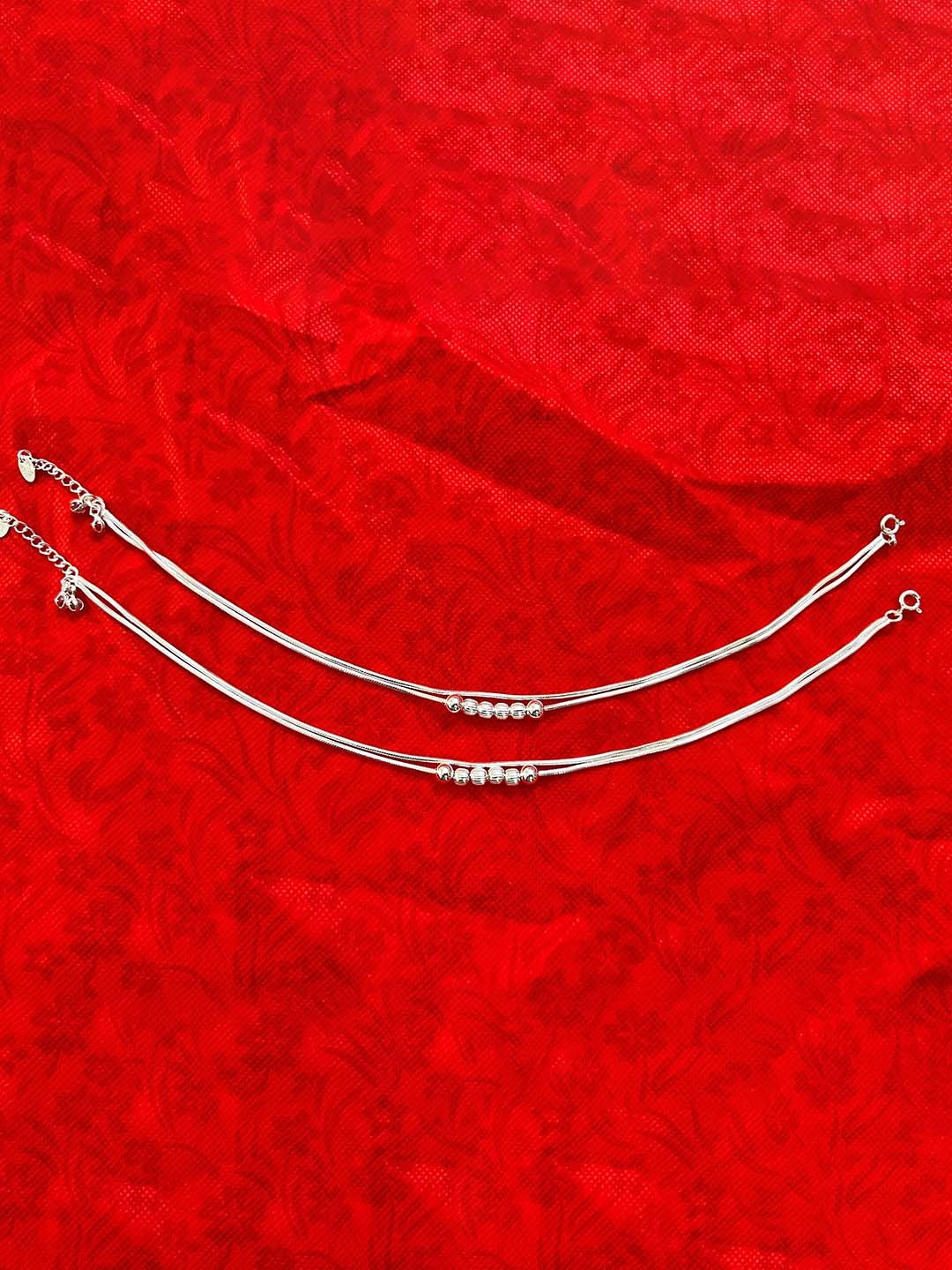 

Arte Jewels 92.5 Hallmark Silver Anklets