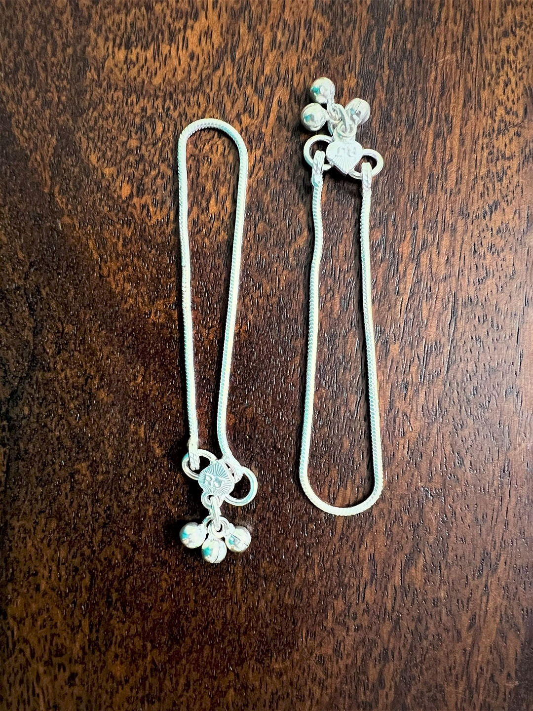 

Arte Jewels Silver-Plated Baby Anklets