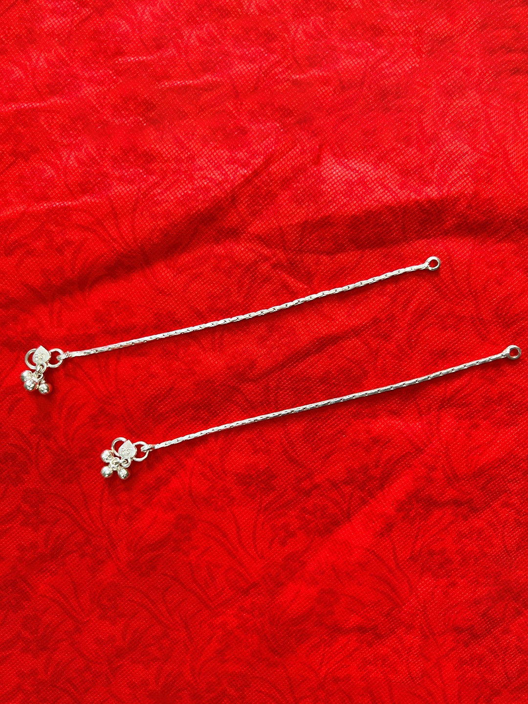 

Arte Jewels Set of 2 92.5 Hallmark Silver Baby Anklets