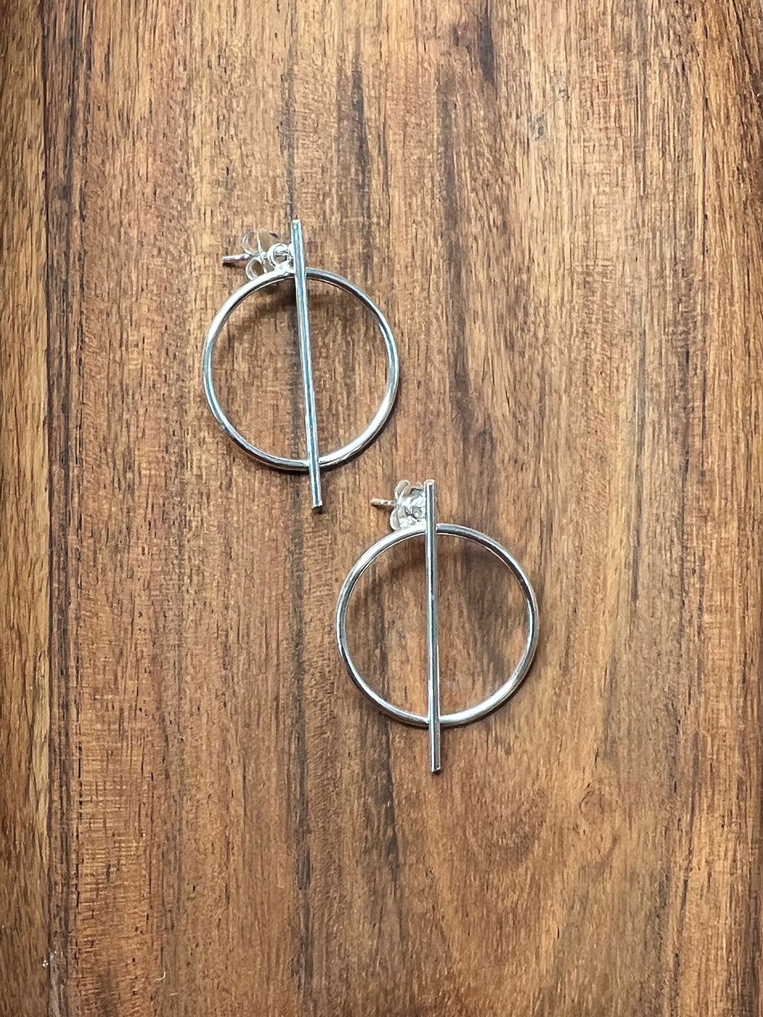 

Arte Jewels Silver-Plated Diamond Shaped Studs Earrings