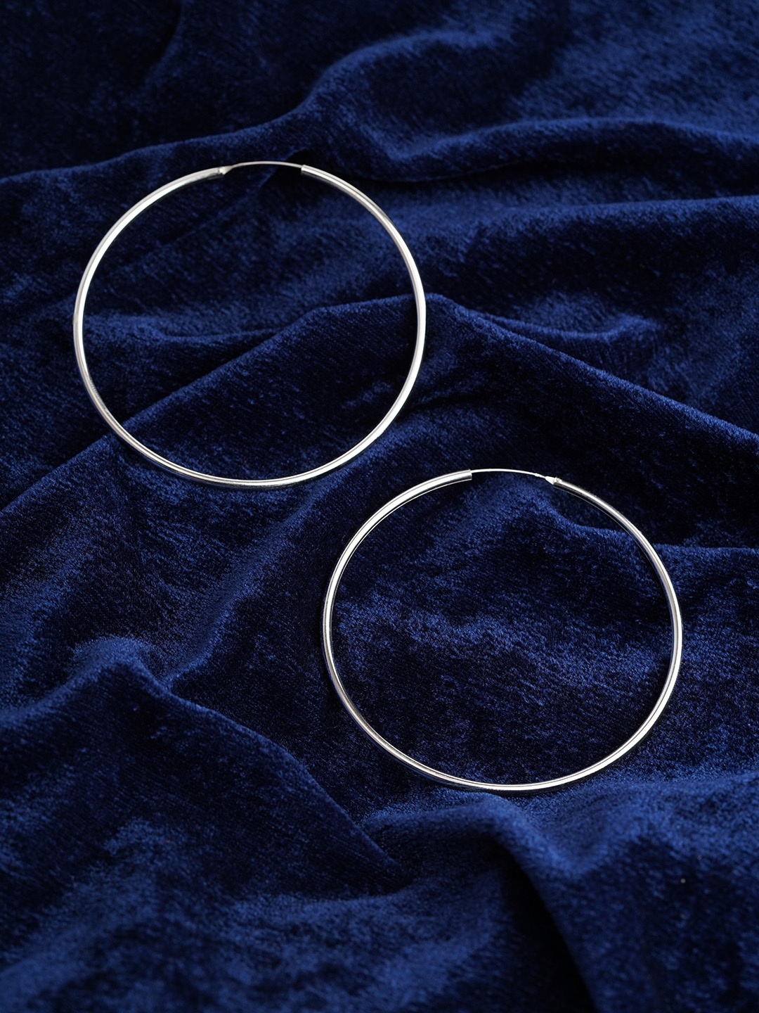 

Arte Jewels Circular Hoop Earrings, Silver