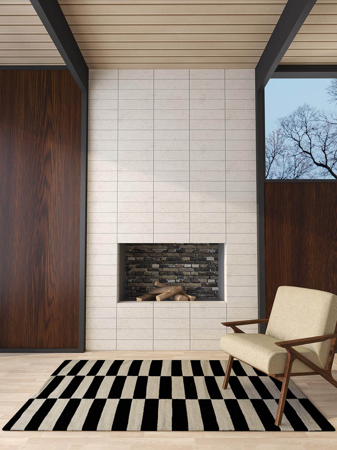 

Jaipur Rugs Off White & Black Striped Tufted Woolen Rectangular Carpet