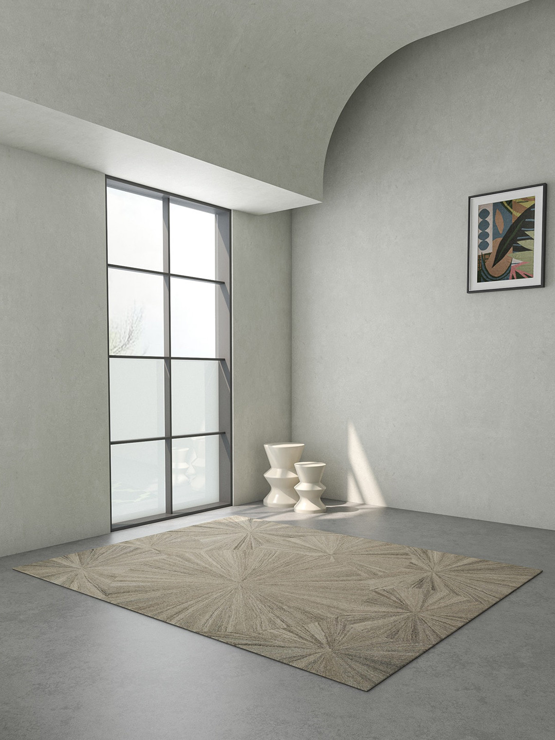 

Jaipur Rugs Pathways Beige & Brown Geometric Pattern Tufted Woolen Rectangular Carpet
