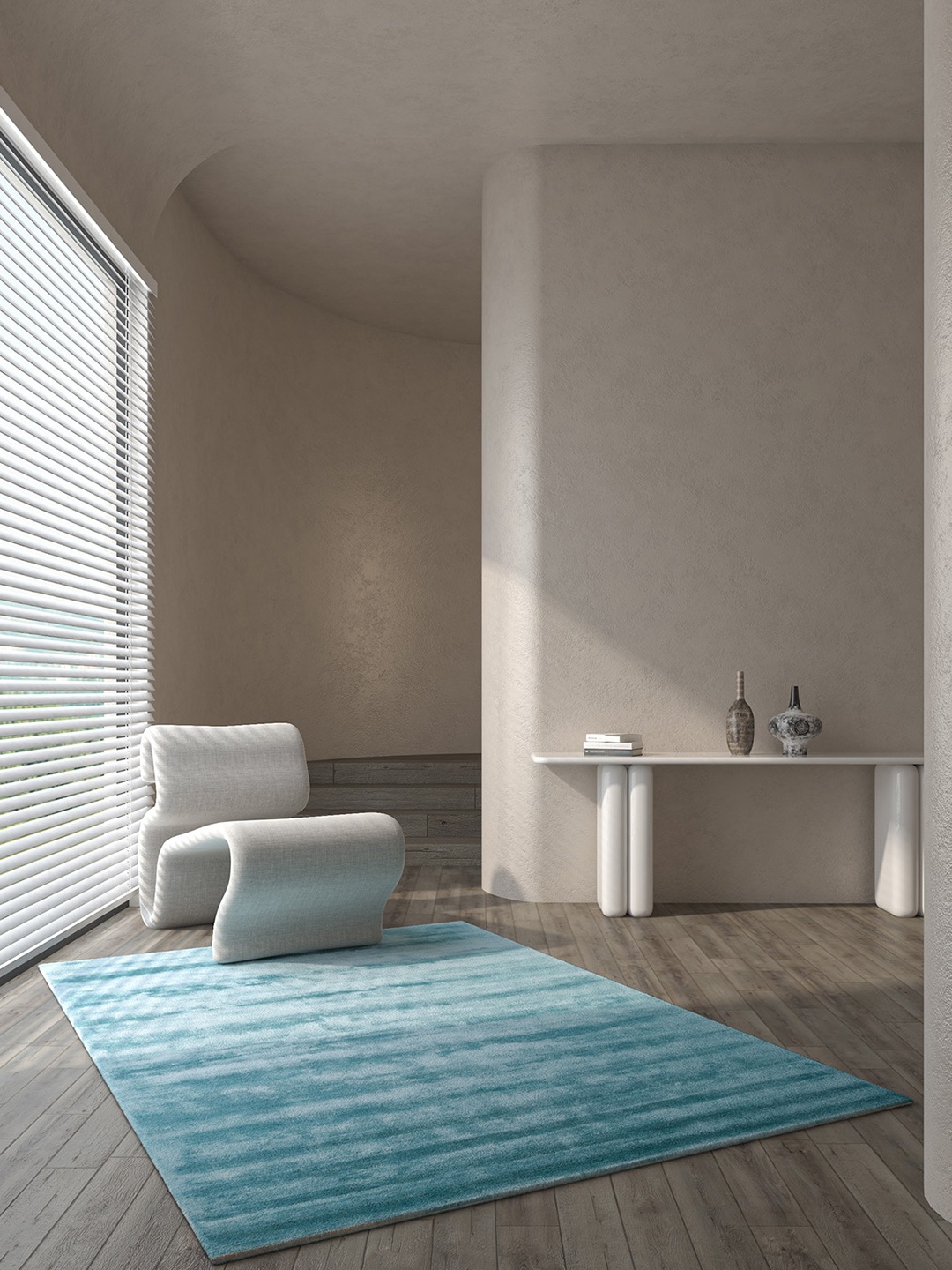 

Jaipur Rugs Blue Tufted Woolen Rectangular Carpet