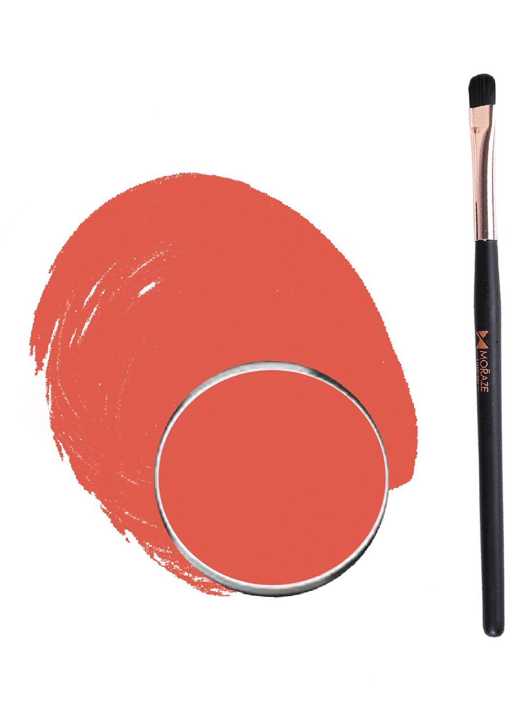 

Moraze Long Lasting Eyeshadow with Eyeshadow Brush 1.1 g - Venom, Orange