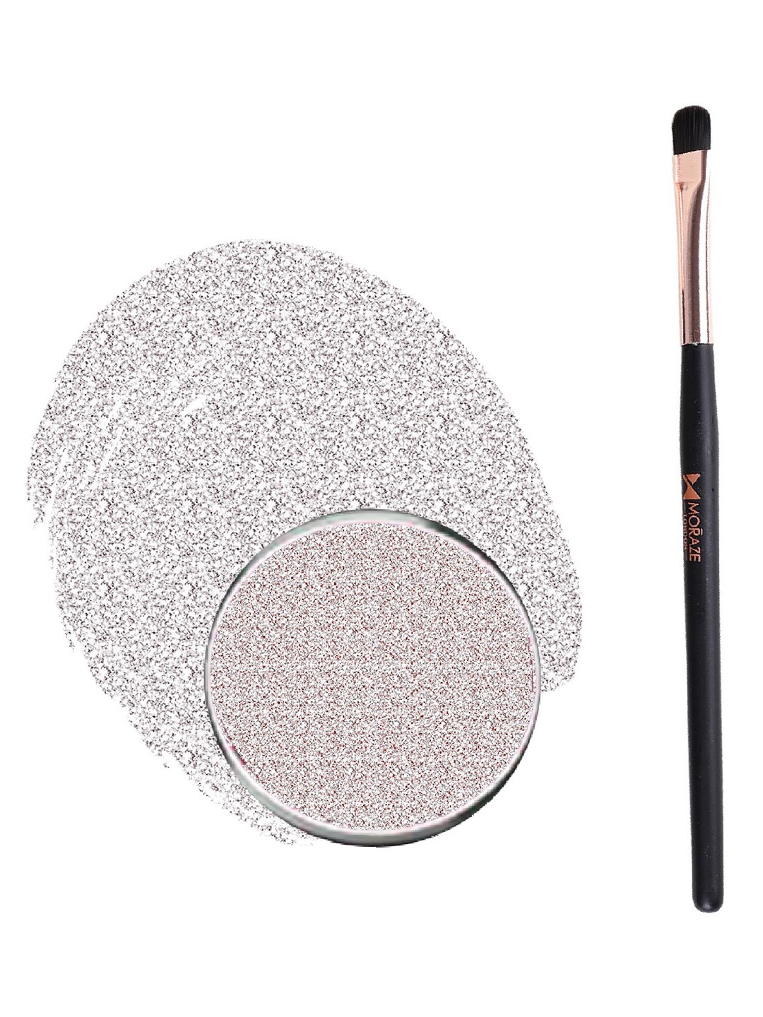 

Moraze Long Lasting Eyeshadow with Eyeshadow Brush 1.1 g - Ice Queen, White