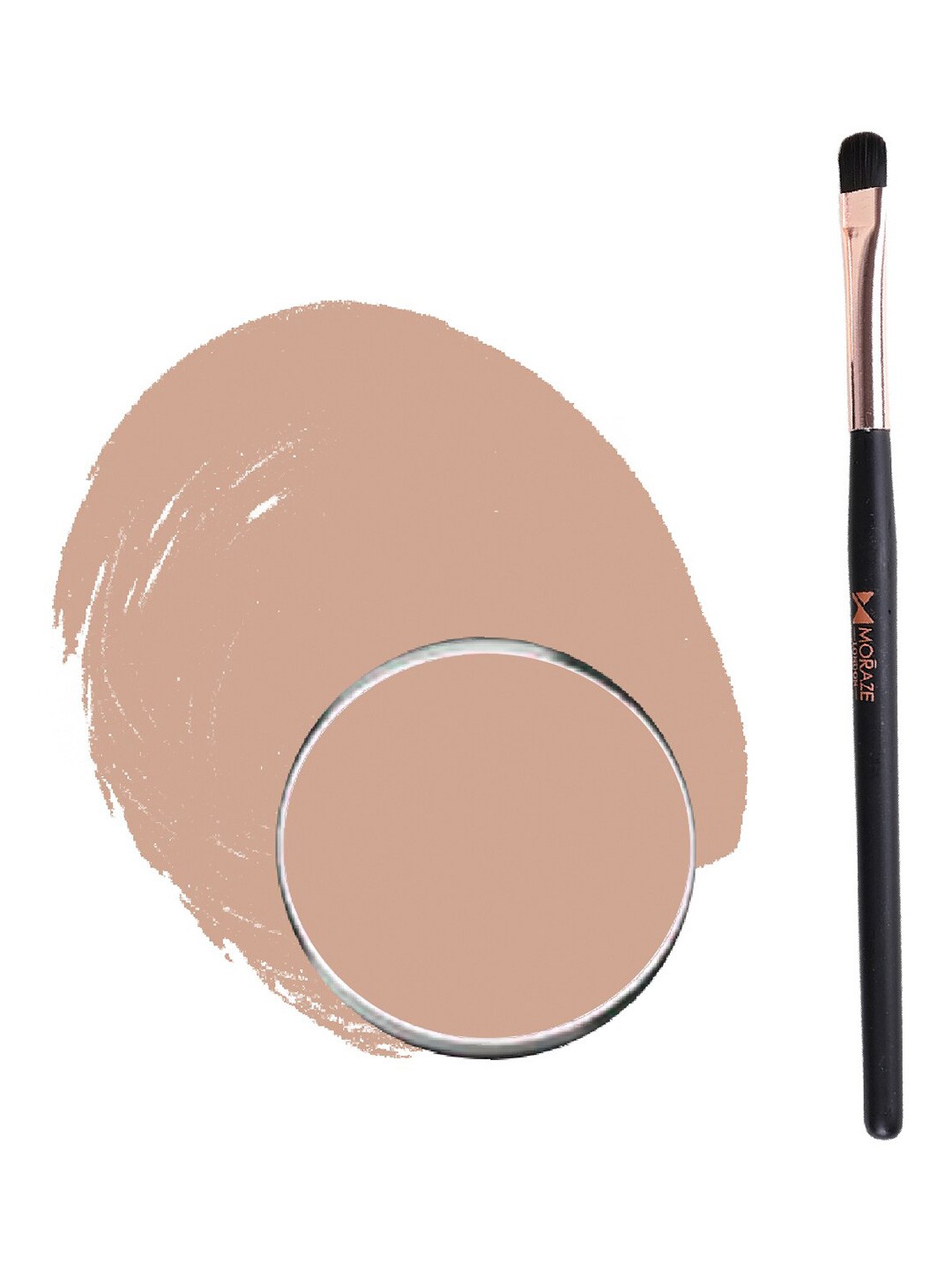 

Moraze Long Lasting Smudge Proof Eyeshadow with Brush 1.1g - Nuts For You, Brown